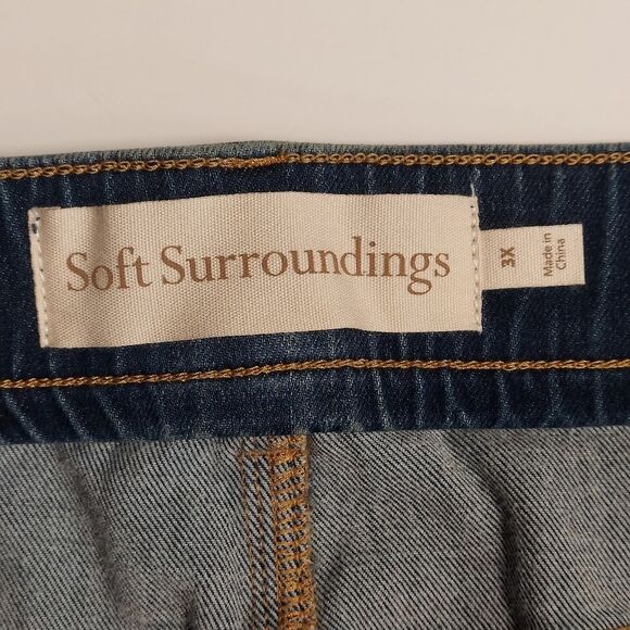 Soft Surrounding Blue Denim Pencil Jean Skirt Size 3X - Picture 8 of 11